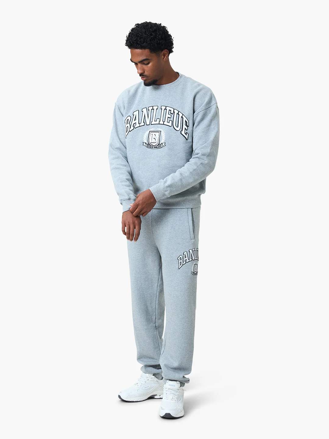 CREST SWEATER | HEATHER GREY - Image 4
