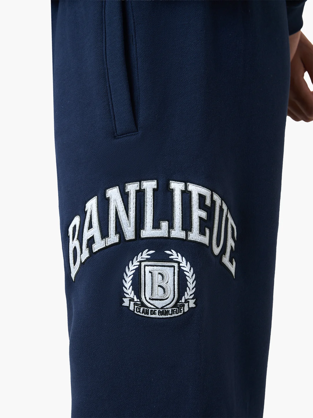 CREST SWEATPANTS | NAVY - Image 3