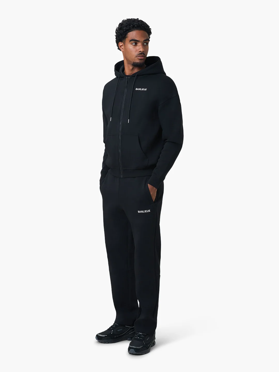 SCRIPT HOODED VEST | BLACK - Image 5