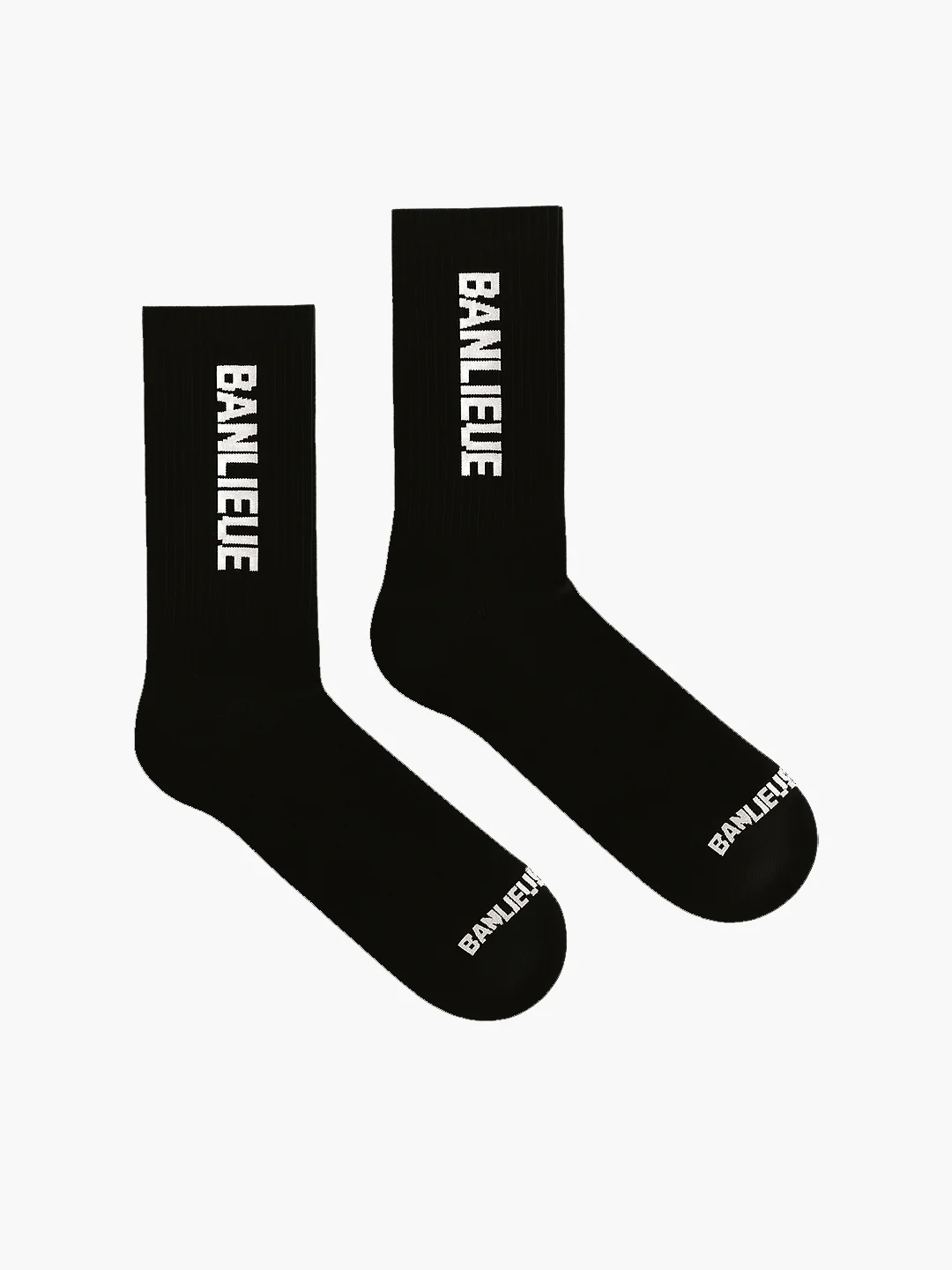 B+ SCRIPT LOGO SOCKS | BLACK - Image 3